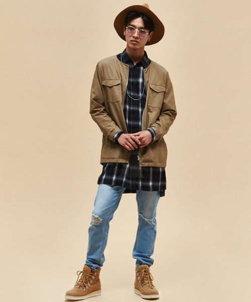 WEGO(ウィゴー)の「WEGO/ クラッシュスキニーパンツ(デニムパンツ・メンズ・ライトインディゴブルー/ホワイト/ブラック・MEDIUM/LARGE)」の16枚目の写真