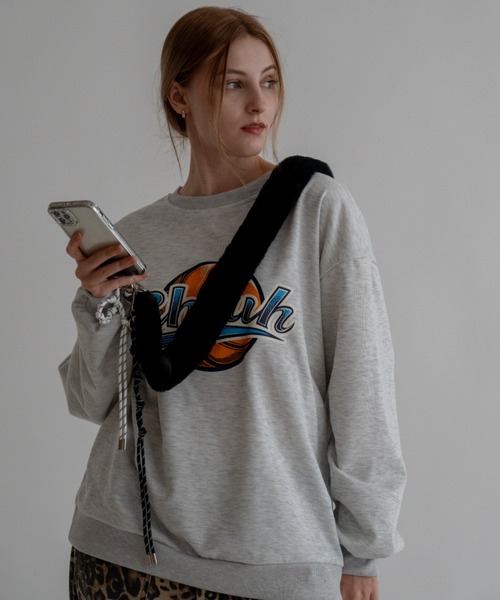 Rename チュールフリル シアー ファー スマホショルダー マルチ