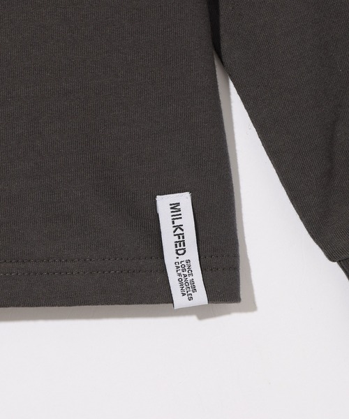 MILKFED.(ミルクフェド)の「BAR LOGO BASIC L/S TEE(Tシャツ/カットソー・レディース・ライトブルー/ホワイト/チャコール・M/L)」の13枚目の写真
