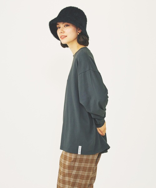 MILKFED.(ミルクフェド)の「BAR LOGO BASIC L/S TEE(Tシャツ/カットソー・レディース・ライトブルー/ホワイト/チャコール・M/L)」の7枚目の写真
