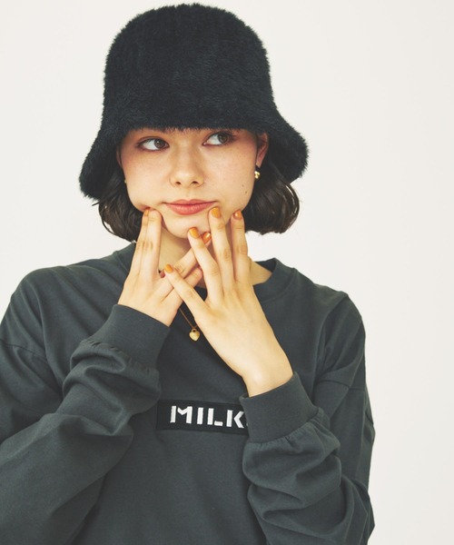 MILKFED.(ミルクフェド)の「BAR LOGO BASIC L/S TEE(Tシャツ/カットソー・レディース・ライトブルー/ホワイト/チャコール・M/L)」の5枚目の写真