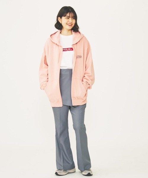 MILKFED.(ミルクフェド)の「BAR LOGO BASIC L/S TEE(Tシャツ/カットソー・レディース・ライトブルー/ホワイト/チャコール・M/L)」の19枚目の写真