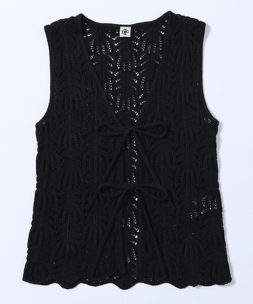 Firsthand（ファーストハンド）の「The Garment/ザ ガーメント Egypt Crochet Vest / かぎ針編みベスト / クロシェット（ベスト・レディース・ブラック・8）」の2枚目の写真