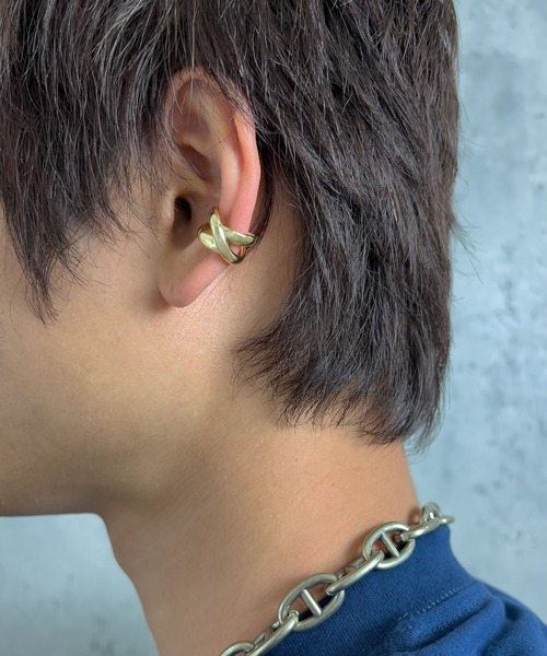 SBG（エスビー）の「SBG クロスラインイヤーカフ/フリーサイズ（イヤーカフ・メンズ・シルバー/ゴールド系その他/シルバー系その他・FREE）」の15枚目の写真