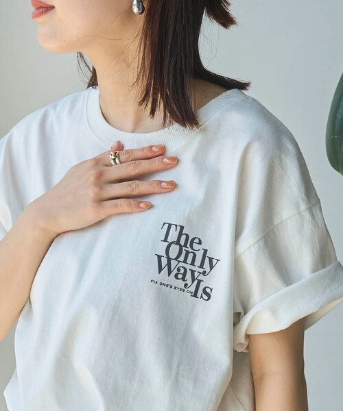 coen（コーエン）の「ヴィンテージライクアニマルロゴプリントTシャツ（Tシャツ/カットソー・レディース・オフホワイト/ライトグレー/ダークグレー/その他1・M/L）」の2枚目の写真