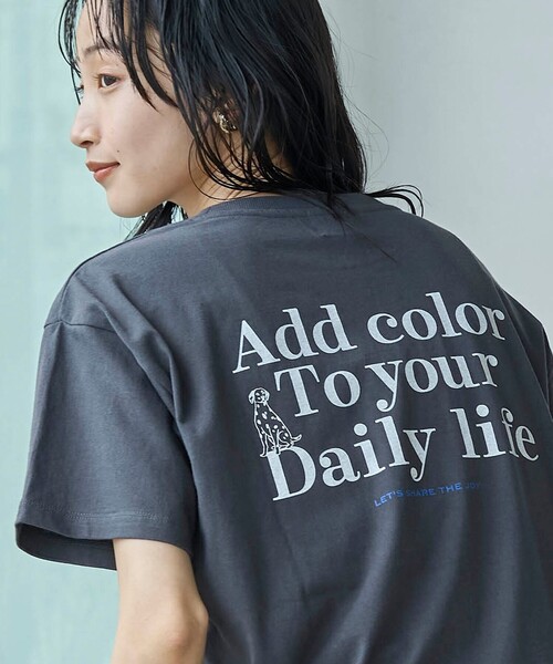 coen（コーエン）の「ヴィンテージライクアニマルロゴプリントTシャツ（Tシャツ/カットソー・レディース・オフホワイト/ライトグレー/ダークグレー/その他1・M/L）」の3枚目の写真