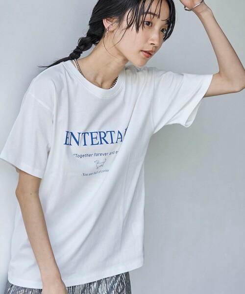 coen（コーエン）の「ヴィンテージライクアニマルロゴプリントTシャツ（Tシャツ/カットソー・レディース・オフホワイト/ライトグレー/ダークグレー/その他1・M/L）」の8枚目の写真