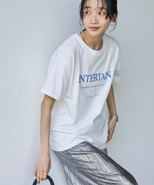 coen（コーエン）の「ヴィンテージライクアニマルロゴプリントTシャツ（Tシャツ/カットソー・レディース・オフホワイト/ライトグレー/ダークグレー/その他1・M/L）」の9枚目の写真