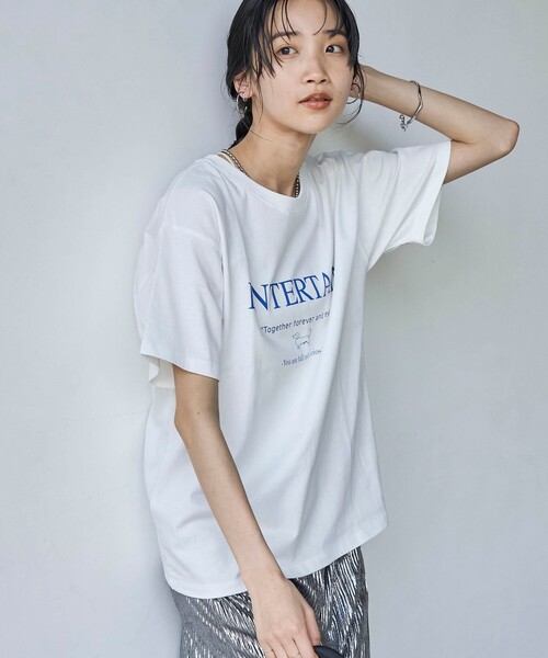 coen（コーエン）の「ヴィンテージライクアニマルロゴプリントTシャツ（Tシャツ/カットソー・レディース・オフホワイト/ライトグレー/ダークグレー/その他1・M/L）」の10枚目の写真