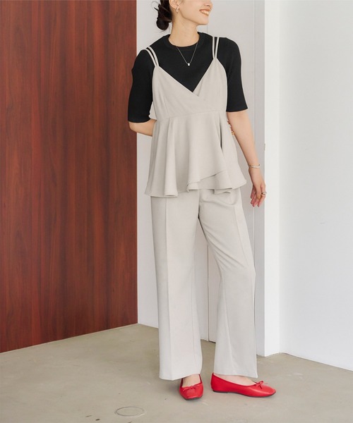 titivate（ティティベイト）の「ペプラムキャミソールオールインワン