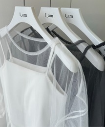 cami set tulle tops / キャミセットチュールトップス