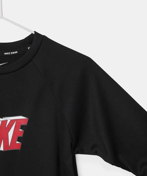 NIKE（ナイキ）の「【KIDS】【NIKE/ナイキ】3Dコンボ長袖ハイドロラッシュガード/セットアップ対応（ラッシュガード・キッズ・ブラック/サックスブルー・140/150/120/130）」の12枚目の写真