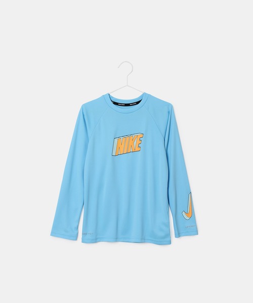 NIKE（ナイキ）の「【KIDS】【NIKE/ナイキ】3Dコンボ長袖ハイドロラッシュガード/セットアップ対応（ラッシュガード・キッズ・ブラック/サックスブルー・140/150/120/130）」の20枚目の写真