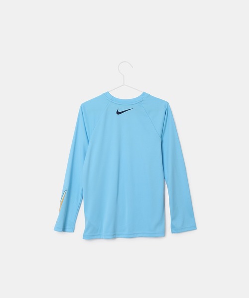 NIKE（ナイキ）の「【KIDS】【NIKE/ナイキ】3Dコンボ長袖ハイドロラッシュガード/セットアップ対応（ラッシュガード・キッズ・ブラック/サックスブルー・140/150/120/130）」の21枚目の写真