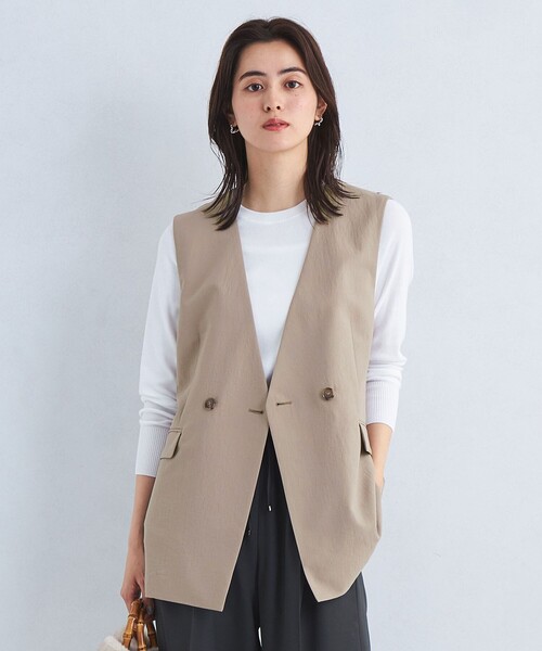 【美品】グリーンレーベルリラクシング　ジレ green label relaxing（グリーンレーベルリラクシング）の