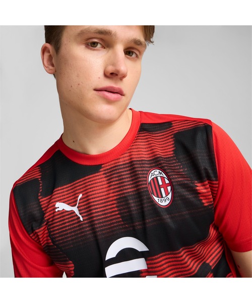 【セール】PUMA プーマ メンズ ACミラン 2024-25 プレマッチ 半袖 シャツ（Tシャツ/カットソー）｜PUMA（プーマ）