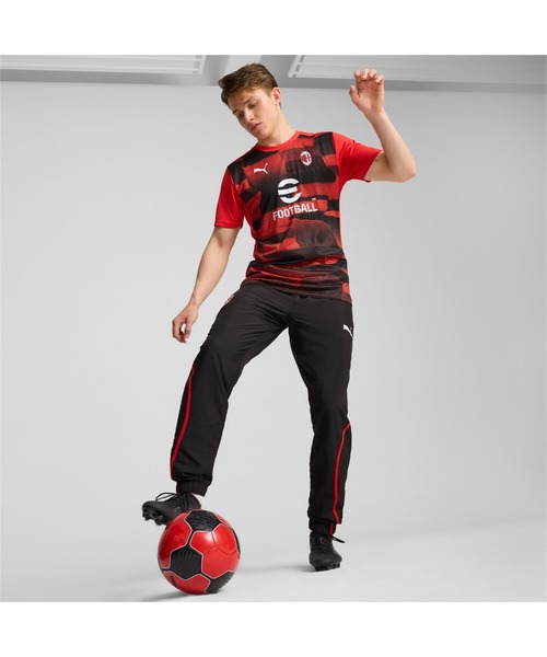 【セール】PUMA プーマ メンズ ACミラン 2024-25 プレマッチ 半袖 シャツ（Tシャツ/カットソー）｜PUMA（プーマ）