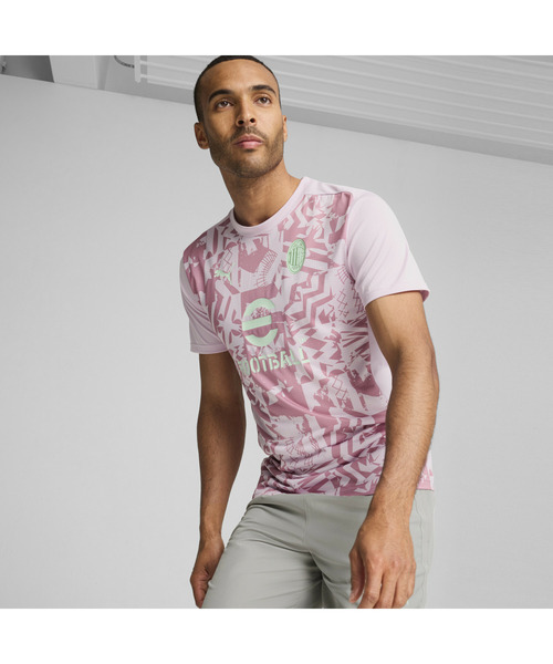 【セール】PUMA プーマ メンズ ACミラン 2024-25 プレマッチ 半袖 シャツ（Tシャツ/カットソー）｜PUMA（プーマ）