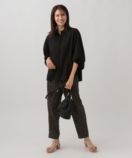 Elura（エルーラ）の「サラサラサマー袖コンブラウス/125576（シャツ/ブラウス・レディース・カーキ/ブラック/ホワイト・SMALL/MEDIUM）」の9枚目の写真