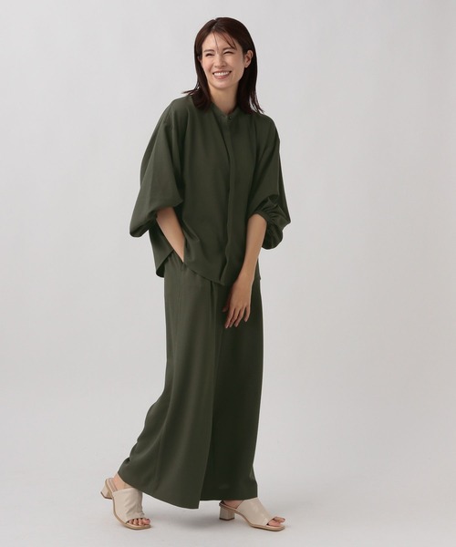 Elura（エルーラ）の「サラサラサマー袖コンブラウス/125576（シャツ/ブラウス・レディース・カーキ/ブラック/ホワイト・SMALL/MEDIUM）」の8枚目の写真