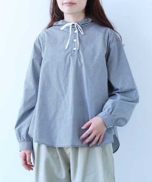 bulle de savon(ビュルデサボン)の「△80/タイプライターナチュラルトリプルワッシャー スノーパーカー(シャツ/ブラウス・レディース・ホワイト/その他・FREE)」の2枚目の写真