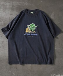 FREAK'S STORE | FREAK’S STORE/フリークスストア STARWARS/スターウォーズ ヨーダ フロッキー加工 ショートスリーブ クルーネックTシャツ/リラックスフィット(Tシャツ/カットソー)