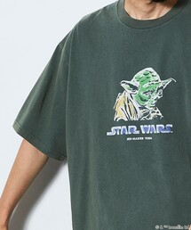 FREAK'S STORE | FREAK’S STORE/フリークスストア STARWARS/スターウォーズ ヨーダ フロッキー加工 ショートスリーブ クルーネックTシャツ/リラックスフィット(Tシャツ/カットソー)