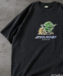 FREAK'S STORE | FREAK’S STORE/フリークスストア STARWARS/スターウォーズ ヨーダ フロッキー加工 ショートスリーブ クルーネックTシャツ/リラックスフィット(Tシャツ/カットソー)