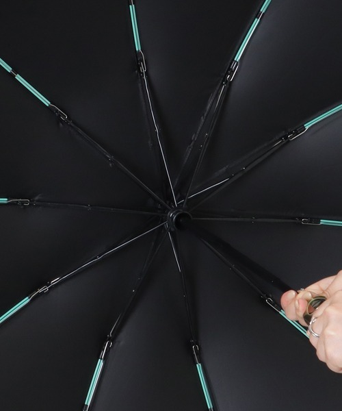 セール】ソリッドカラー ウッドハンドル 晴雨兼用 ワンタッチ