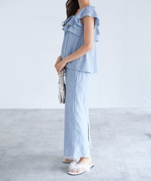 tocco closet（トッコ　クローゼット）の「【ZOZO限定】ファートングサンダル（サンダル・レディース・アイボリー/ブラック/ピンク・M/L）」の9枚目の写真