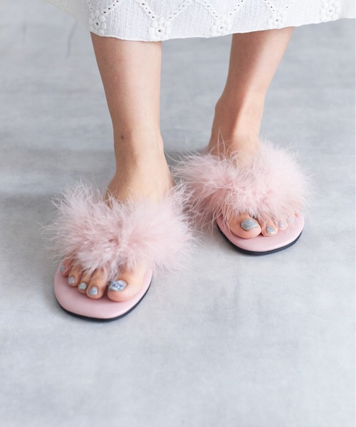 tocco closet（トッコ　クローゼット）の「【ZOZO限定】ファートングサンダル（サンダル・レディース・アイボリー/ブラック/ピンク・M/L）」の22枚目の写真