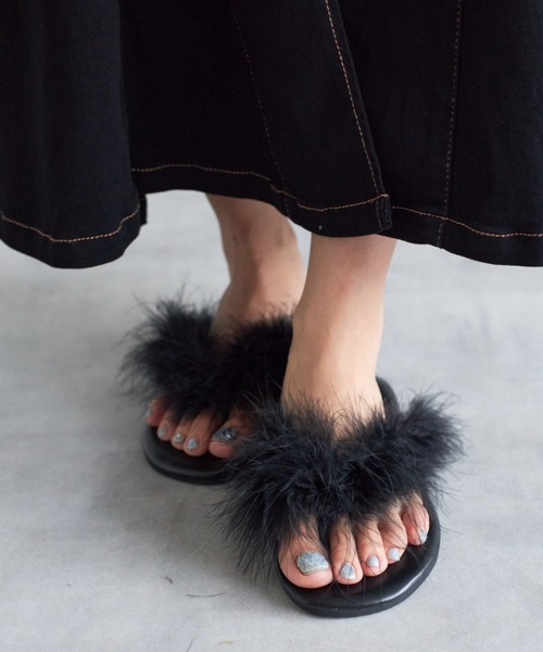 tocco closet（トッコ　クローゼット）の「【ZOZO限定】ファートングサンダル（サンダル・レディース・アイボリー/ブラック/ピンク・M/L）」の14枚目の写真