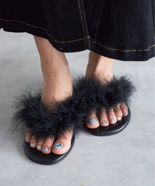 tocco closet（トッコ　クローゼット）の「【ZOZO限定】ファートングサンダル（サンダル・レディース・アイボリー/ブラック/ピンク・M/L）」の15枚目の写真