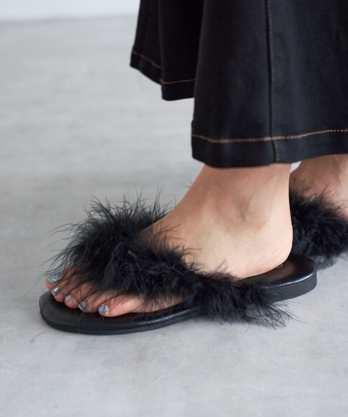 tocco closet（トッコ　クローゼット）の「【ZOZO限定】ファートングサンダル（サンダル・レディース・アイボリー/ブラック/ピンク・M/L）」の16枚目の写真