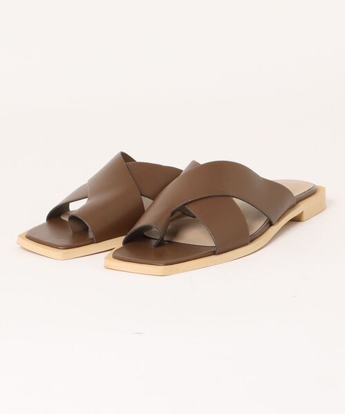 LIAN（リアン）の「/LIAN/クロストングサンダル（サンダル・レディース・アイボリー/ブラック/ブラウン・LARGE/SMALL/MEDIUM）」の8枚目の写真