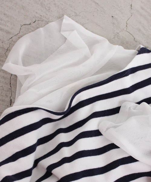 I am I in fact...（アイアムアイインファクト）の「_パワーネットチュールインナー 《01/20》（Tシャツ/カットソー・レディース・ブラック/ホワイト・FREE）」の7枚目の写真