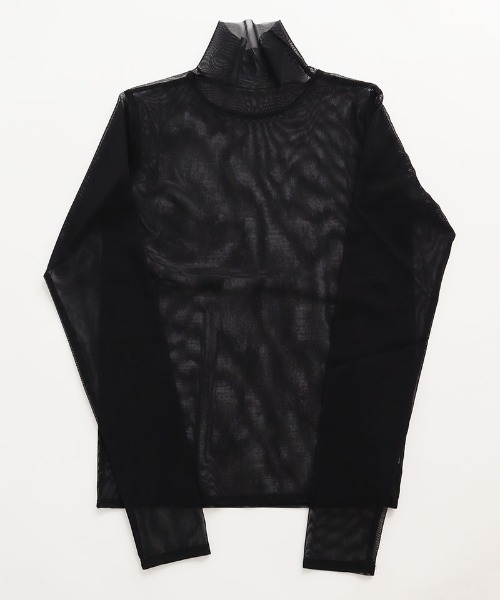 I am I in fact...（アイアムアイインファクト）の「_パワーネットチュールインナー 《01/20》（Tシャツ/カットソー・レディース・ブラック/ホワイト・FREE）」の16枚目の写真