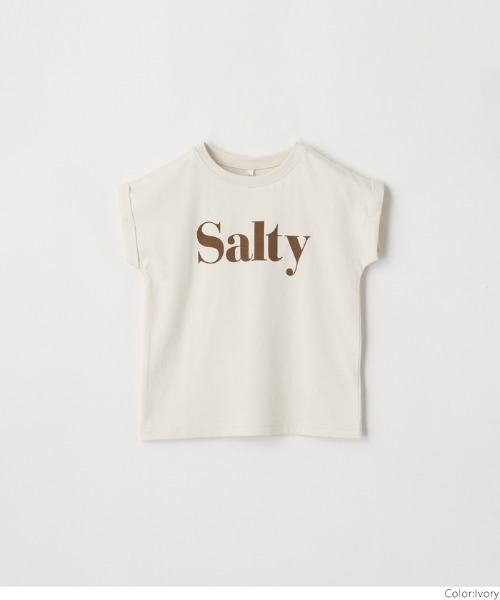 coca(coca)(コカ)の「キッズ 親子お揃いフレンチスリーブロゴTシャツ(Tシャツ/カットソー・キッズ・チャコール/ホワイト/オートミール/アイボリー・140/120/150/130)」の21枚目の写真