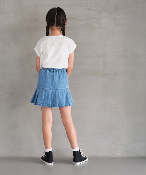 coca(coca)(コカ)の「キッズ 親子お揃いフレンチスリーブロゴTシャツ(Tシャツ/カットソー・キッズ・チャコール/ホワイト/オートミール/アイボリー・140/120/150/130)」の7枚目の写真