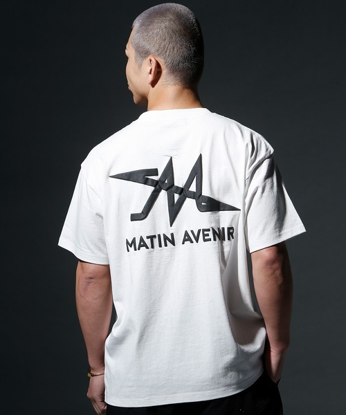 MATIN AVENIR 2トーンロゴ長袖Tシャツ XL MATIN AVENIR マタンアヴニール 長袖 Tシャツ メンズ ロンT 袖