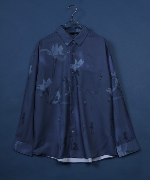 ANPAS(アンパス)の「High Function Total Pattern Print Shirt/総柄プリント シャツ イージーケア ナチュラルストレッチ(シャツ/ブラウス・メンズ・ブラック系その他2/ホワイト系その他/ブルー系その他/ブラック系その他3/ホワイト系その他2/ブラック系その他・L/M)」の6枚目の写真