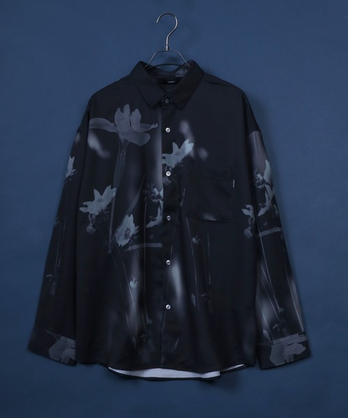 ANPAS(アンパス)の「High Function Total Pattern Print Shirt/総柄プリント シャツ イージーケア ナチュラルストレッチ(シャツ/ブラウス・メンズ・ブラック系その他2/ホワイト系その他/ブルー系その他/ブラック系その他3/ホワイト系その他2/ブラック系その他・L/M)」の4枚目の写真