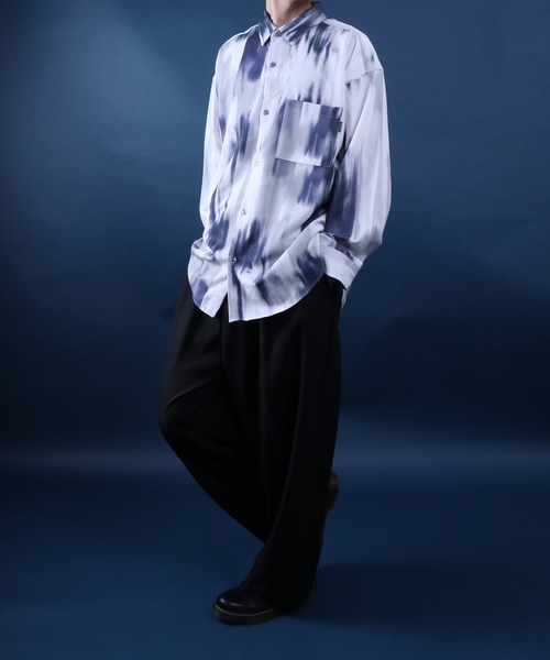 ANPAS(アンパス)の「High Function Total Pattern Print Shirt/総柄プリント シャツ イージーケア ナチュラルストレッチ(シャツ/ブラウス・メンズ・ブラック系その他2/ホワイト系その他/ブルー系その他/ブラック系その他3/ホワイト系その他2/ブラック系その他・L/M)」の17枚目の写真