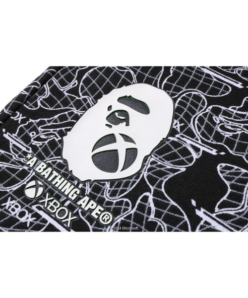 【限定コラボ】BAPE X XBOX CAMO SWEAT SHORTS 001SPK731901_BLK_A_R.jpg?v=