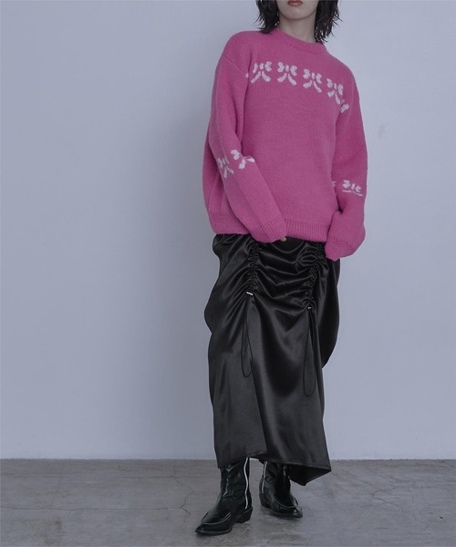 miette（ミエット）の「シャーリングキャミソールワンピース（ワンピース・レディース・ブラック/シルバー・FREE）」の5枚目の写真