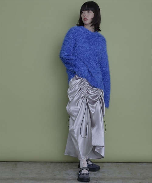 miette（ミエット）の「シャーリングキャミソールワンピース（ワンピース・レディース・ブラック/シルバー・FREE）」の6枚目の写真