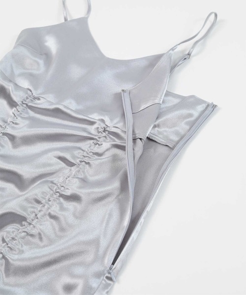 miette（ミエット）の「シャーリングキャミソールワンピース（ワンピース・レディース・ブラック/シルバー・FREE）」の13枚目の写真