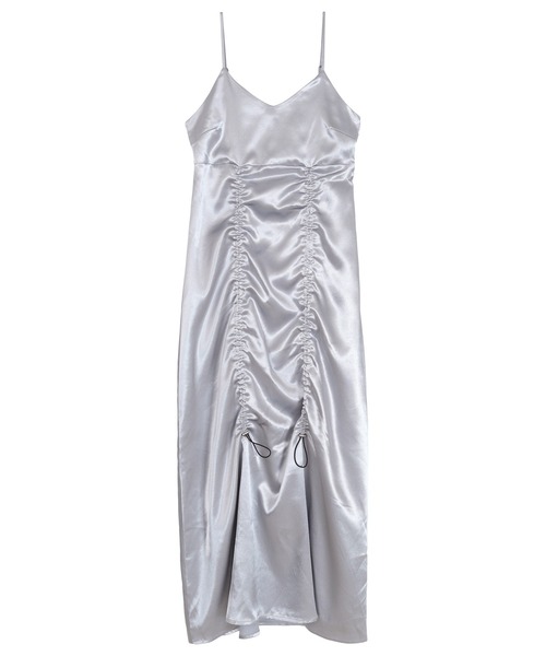 miette（ミエット）の「シャーリングキャミソールワンピース（ワンピース・レディース・ブラック/シルバー・FREE）」の12枚目の写真