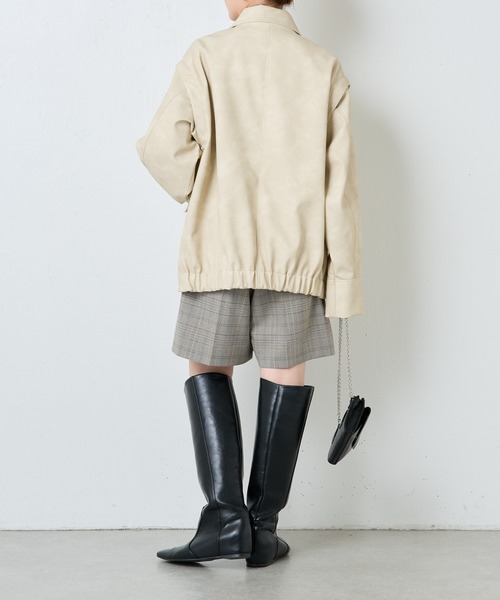 COLLAGE GALLARDAGALANTE 2WAYフェイクレザージャケット COLLAGE GALLARDAGALANTE（コラージュガリャルダガランテ）の