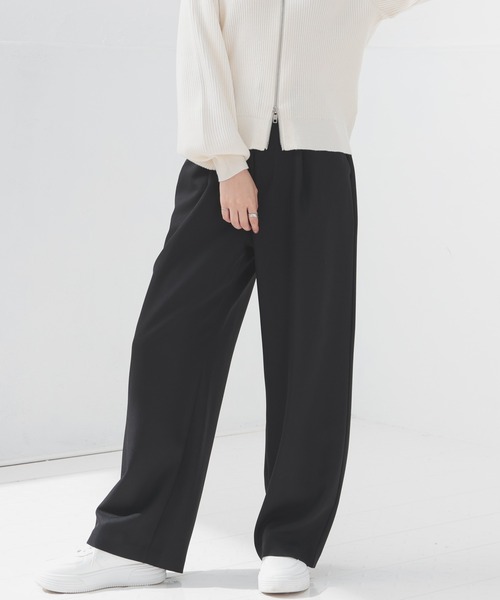 Honeys(ハニーズ)の「ストレートパンツ(股下68cm)(チノパンツ・レディース・ブラウン/ブラック/杢グレー/チャコールグレー・SS/S/M/L/LL)」の8枚目の写真